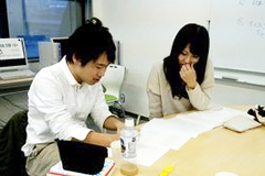 学生同士の情報交換